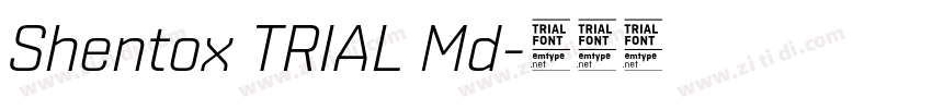 Shentox TRIAL Md字体转换 Shentox TRIAL Md字体转换